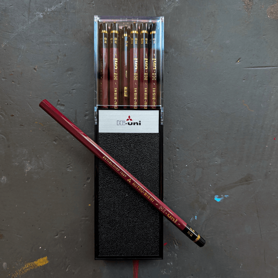 Mitsubishi Graphite Pencil Set HB Mitsubishi - Hi-uni  Professional Graphite Pencils - Cases of 12