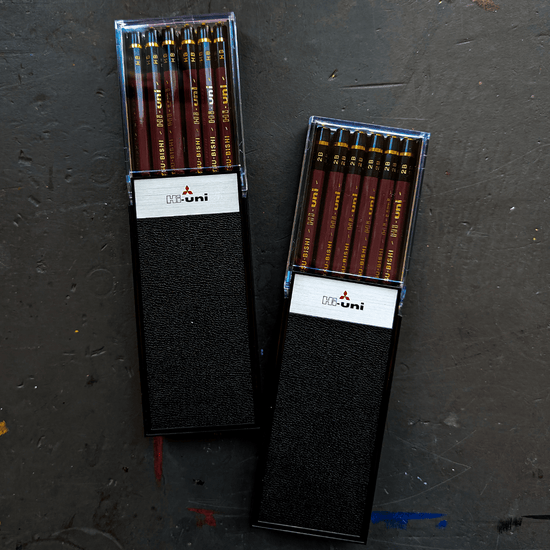 Mitsubishi Graphite Pencil Set Mitsubishi - Hi-uni  Professional Graphite Pencils - Cases of 12
