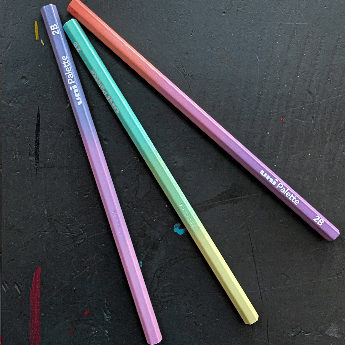 Mitsubishi Graphite Pencil Set Mitsubishi - Pastel Palette Graphite Pencils - Set of 12  2B