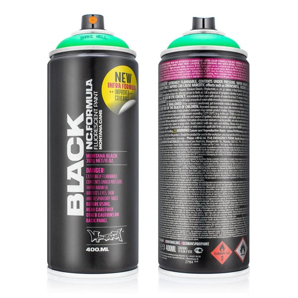Montana Spray Paint Montana BLACK Spray Paint - 400mL Cans - INFRA Series
