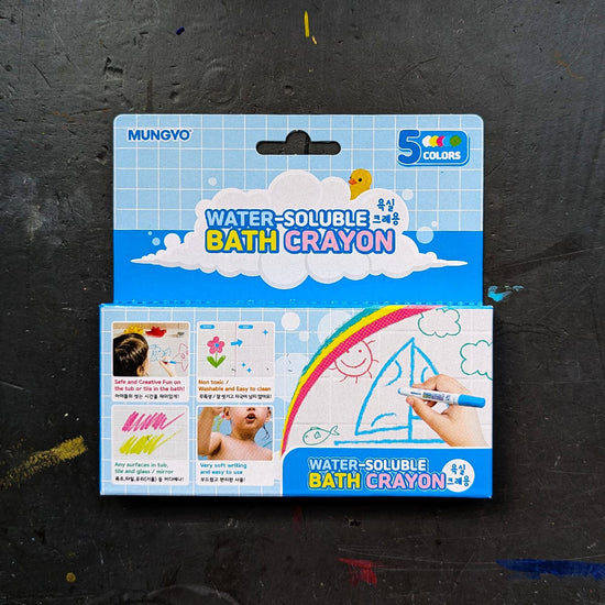 Mungyo Novelty Mungyo - Water-Soluble Bath Crayon - Set of 5 Colours