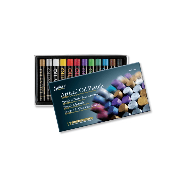 Mungyo Oil Pastel Set Mungyo - Artists' Oil Pastels - Set of 12 Metallic Colours