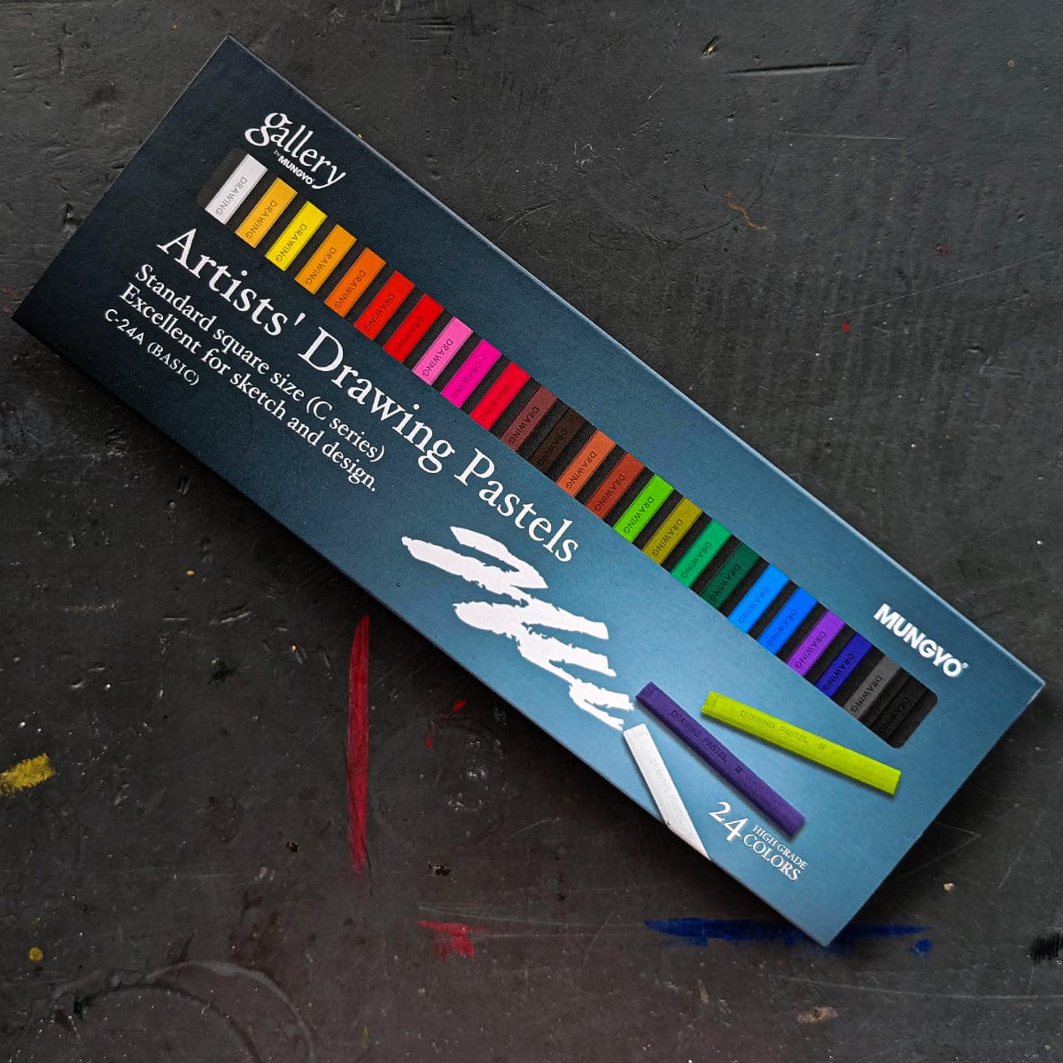 Mungyo Soft Pastel Set Mungyo - Artists' Drawing Pastels - Set of 24 Colours