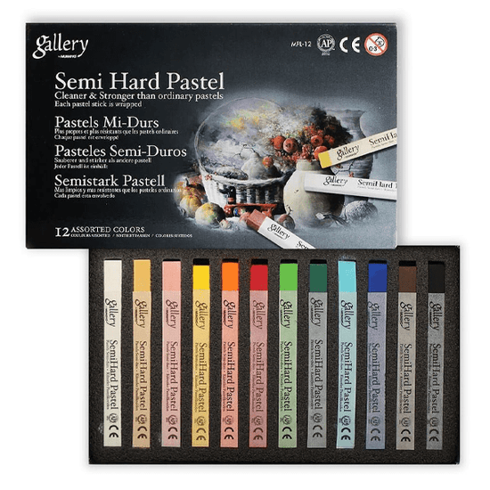 Mungyo Soft Pastel Set Mungyo - Semi Hard Pastels - Set of 12 Colours