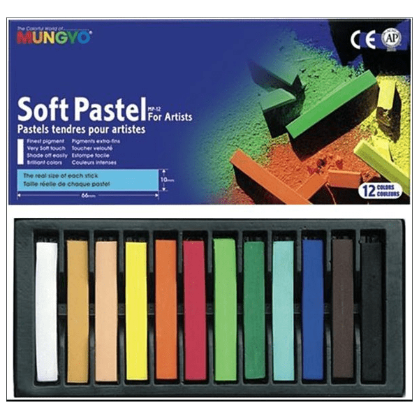 Mungyo Soft Pastel Set Mungyo - Soft Pastels - Set of 12 Colours