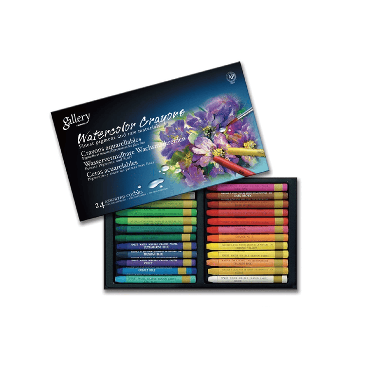 Mungyo Wax Pastel Set Mungyo - Watercolour Crayons - Set of 24 Colours