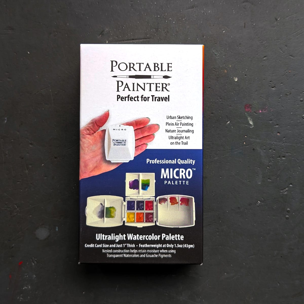 New Wave Palette - Plastic Portable Painter - Micro - Ultralight Watercolour Palette