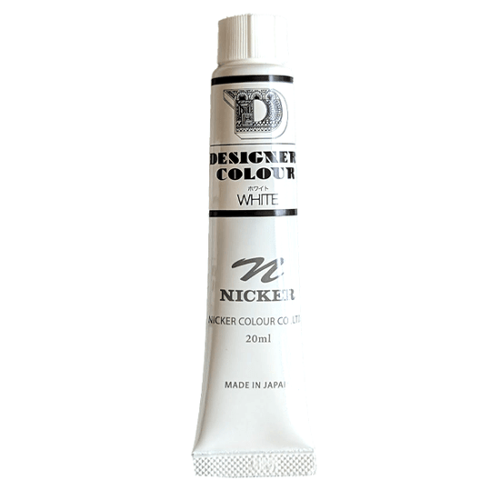 Nicker Colour Designer Gouache White Nicker - Designer Colours - Individual 20mL Tubes