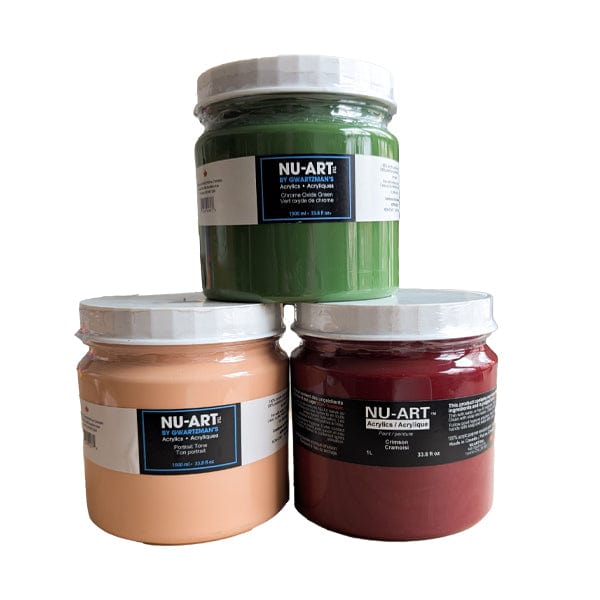 NuArt Acrylic Paint Nu-Art - Acrylic Colours - 1000mL Jars
