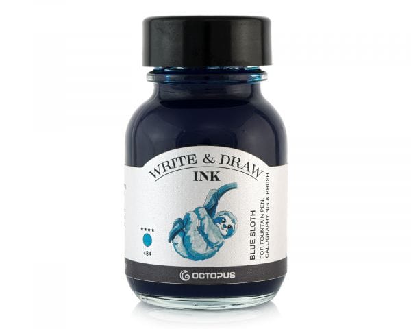 Octopus Fluids Drawing Ink Blue Sloth 484 Octopus Fluids - Write & Draw Ink - 50mL Bottles