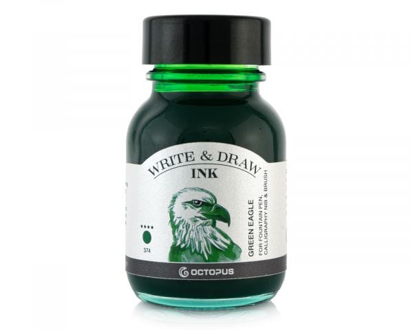 Octopus Fluids Drawing Ink Green Eagle 374 Octopus Fluids - Write & Draw Ink - 50mL Bottles