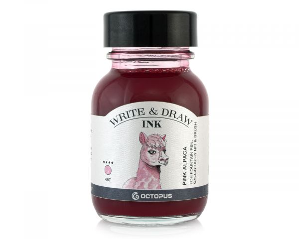 Octopus Fluids Drawing Ink Pink Alpaca 457 Octopus Fluids - Write & Draw Ink - 50mL Bottles