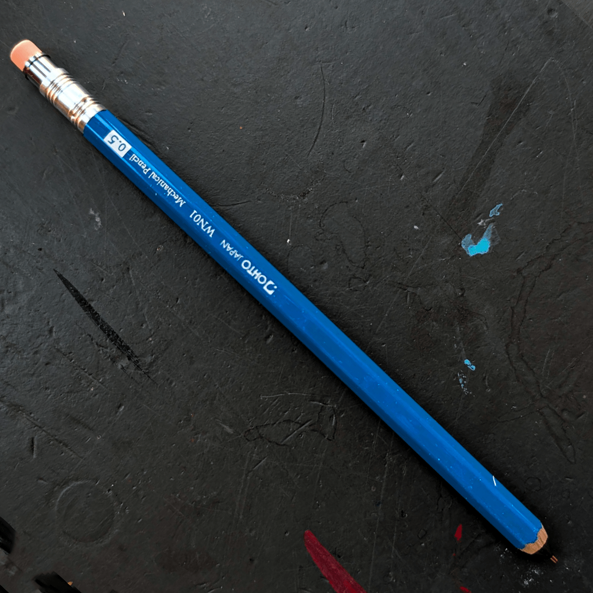 Ohto Mechanical Pencil Blue Ohto - Wooden Mechanical Pencils - WN01 - 0.5mm Standard