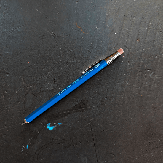 Ohto Mechanical Pencil Blue Ohto - Wooden Mechanical Pencils - WN02 - 0.5mm Mini