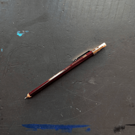 Ohto Mechanical Pencil Enji (Crimson) Ohto - Wooden Mechanical Pencils - WN02 - 0.5mm Mini