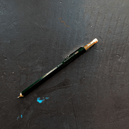 Ohto Mechanical Pencil Green Ohto - Wooden Mechanical Pencils - WN02 - 0.5mm Mini