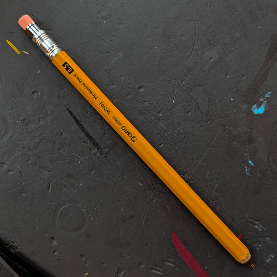 Ohto Mechanical Pencil Yellow Ohto - Wooden Mechanical Pencils - WN01 - 0.5mm Standard