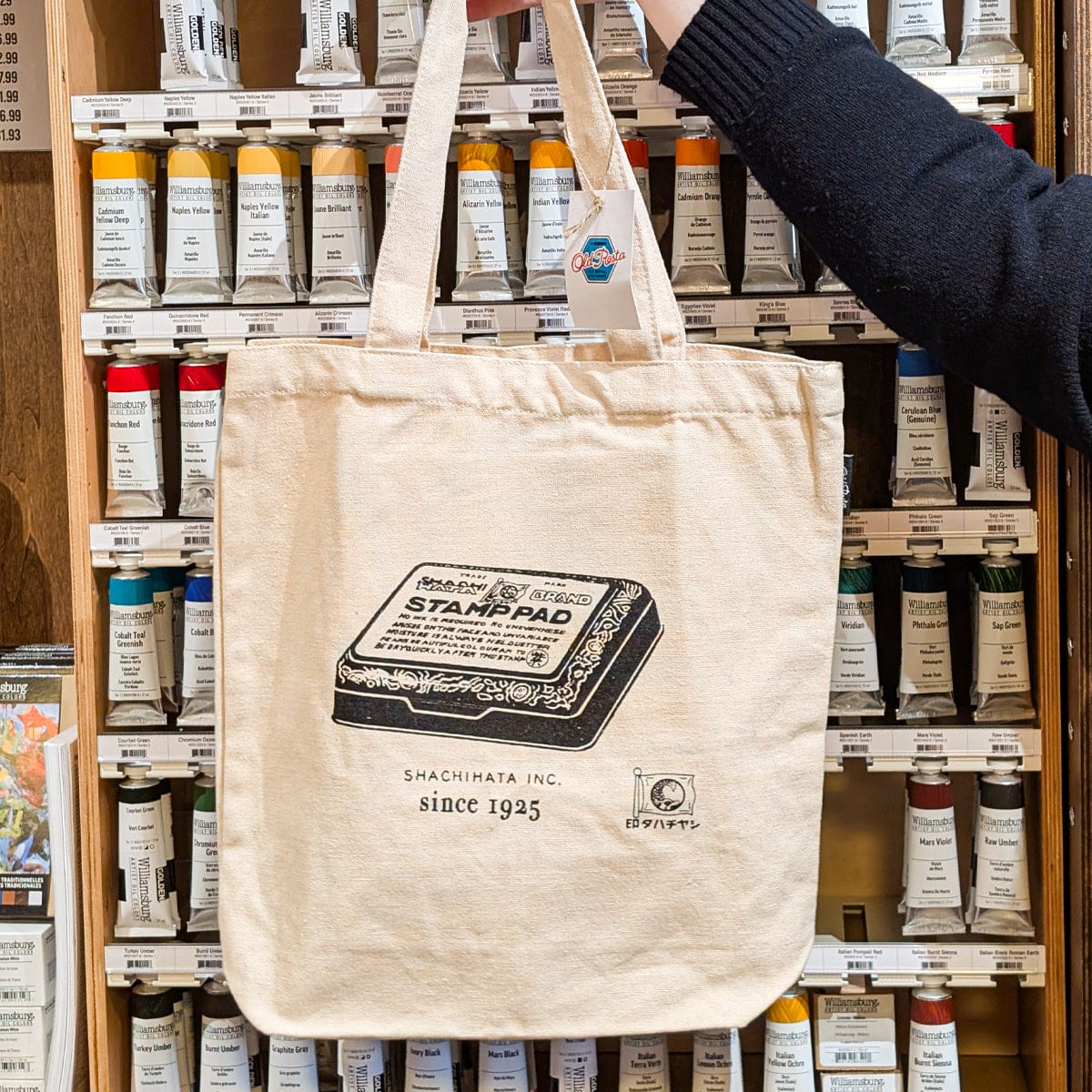 Old Resta Tote Bag Shachihata Old Resta - Vintage Stationary Tote Bags