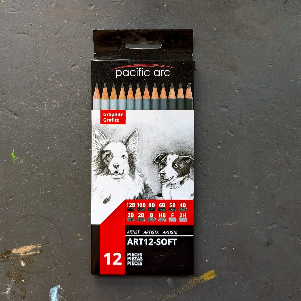 Pacific Arc Graphite Pencil Set Pacific Arc - Drawing Pencils - Set of 12 - Soft