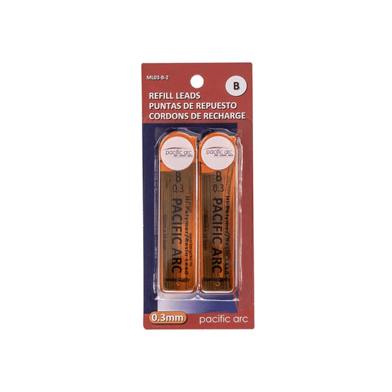 Pacific Arc Lead Refill Pacific Arc - 0.3mm Lead Refills - B - 2 Pack