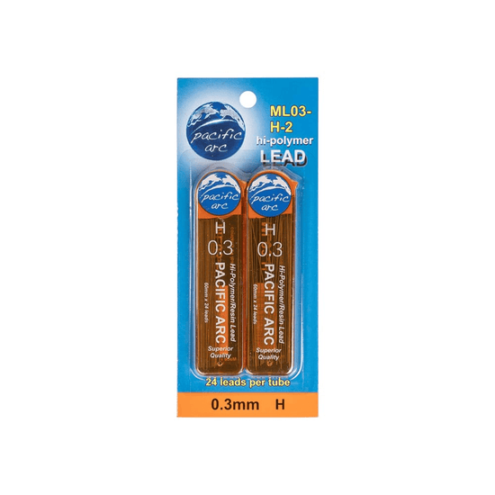 Pacific Arc Lead Refill Pacific Arc - 0.3mm Lead Refills - H - 2 Pack