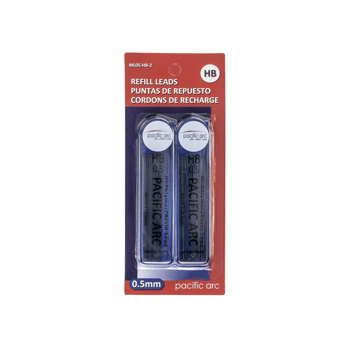 Pacific Arc Lead Refill Pacific Arc - 0.5mm Lead Refills - HB - 2 Pack