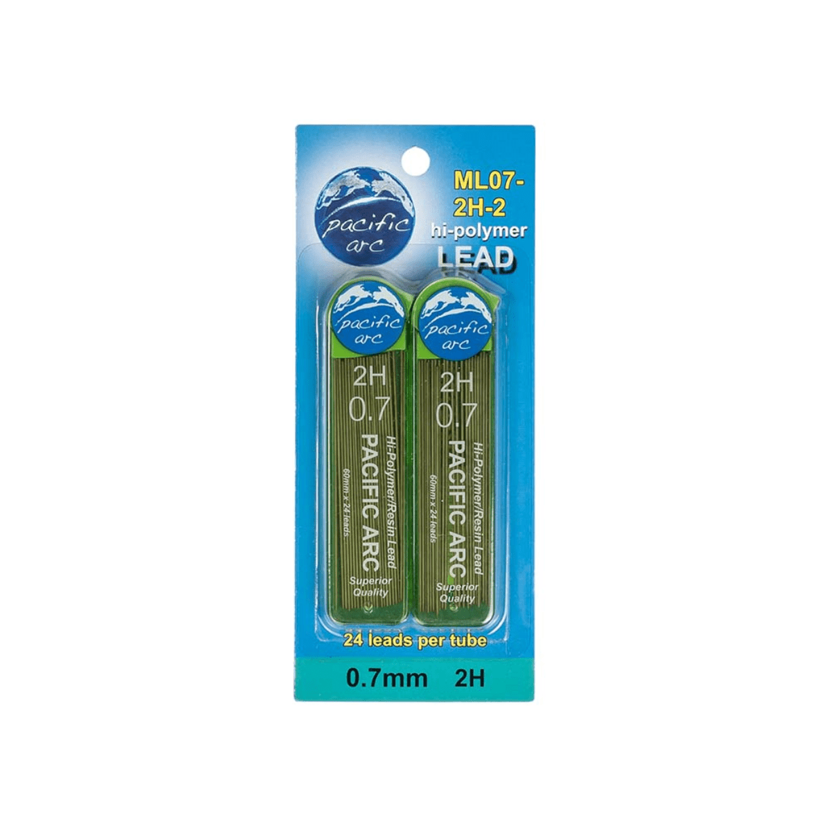 Pacific Arc Lead Refill Pacific Arc - 0.7mm Lead Refills - 2H - 2 Pack