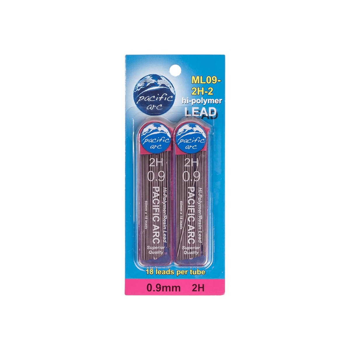 Pacific Arc Lead Refill Pacific Arc - 0.9mm Lead Refills - 2H - 2 Pack