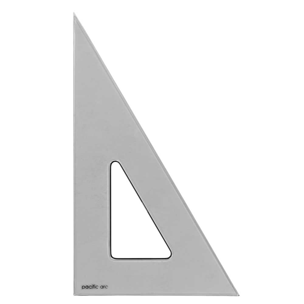 Pacific Arc Set Square Pacific Arc - Smoke-Tint Acrylic Triangle - 30/60 Degree - 8" Edge