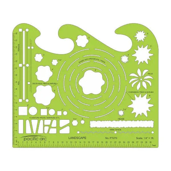 Pacific Arc Template Pacific Arc - Template Guide - Landscape - Item #PT-270