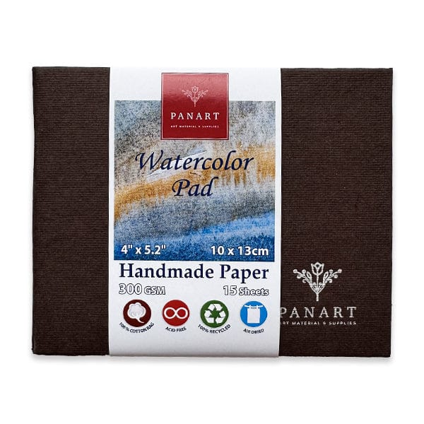 Panart Watercolour Pad - Gluebound Panart - Handmade Watercolour Paper - 10x13cm Pad