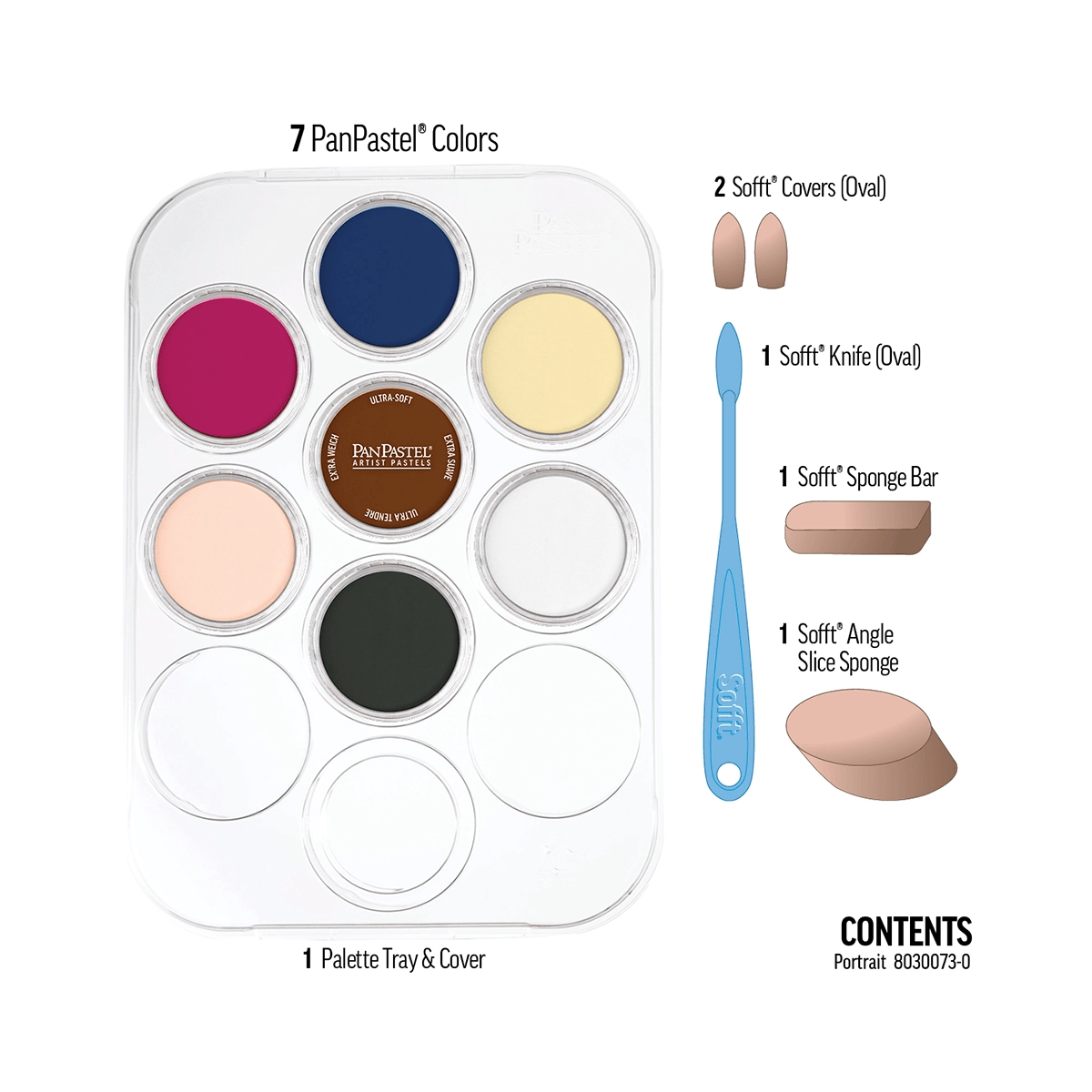 PanPastel PanPastel Set PanPastel - Artist Pastels - 7 Colour Set & Palette - Portrait
