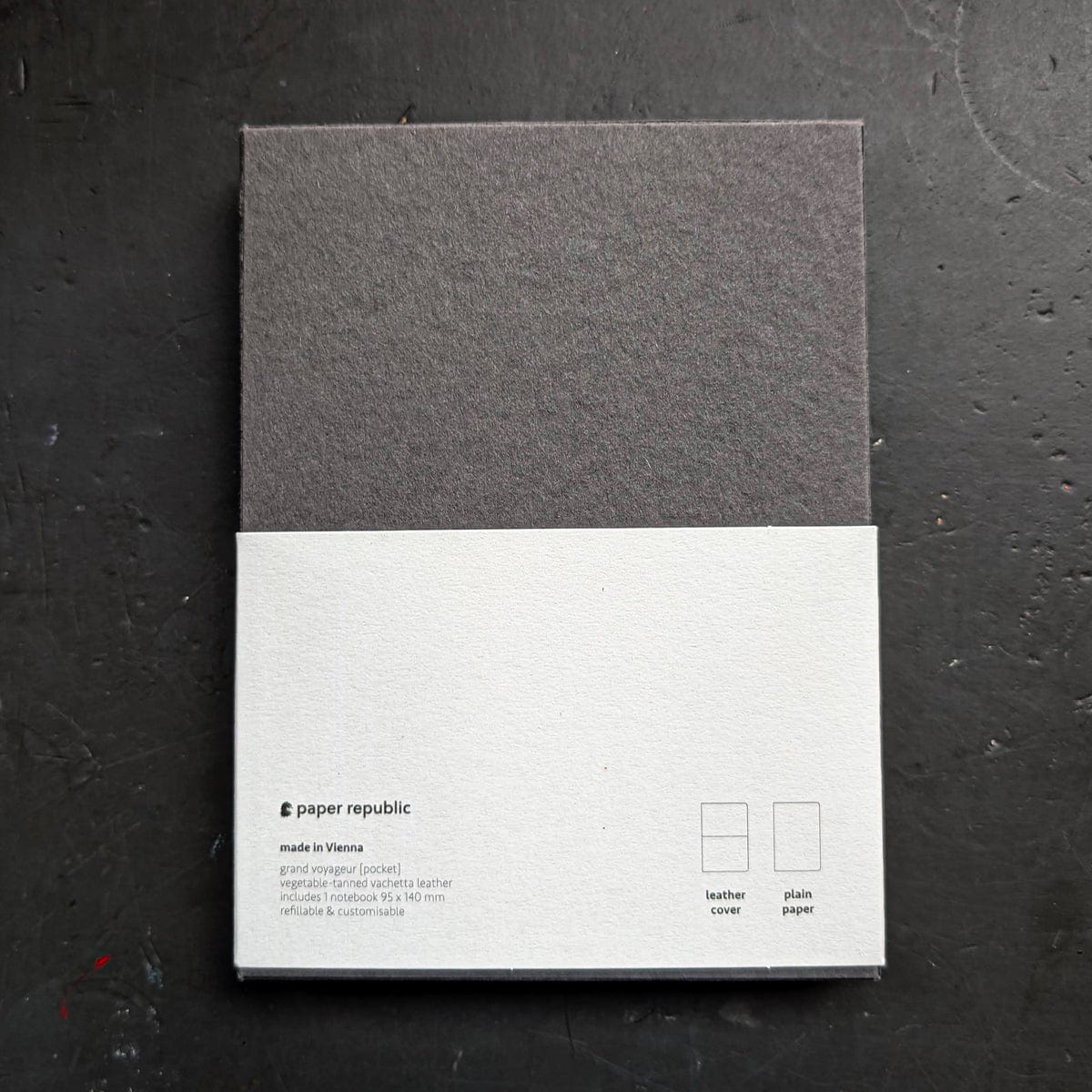 Paper Republic Notebook - Blank Paper Republic - Grand Voyageur - Pocket Leather Journal - Venezia