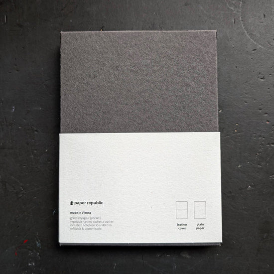Paper Republic Notebook - Blank Paper Republic - Grand Voyageur - Pocket Leather Journal - Venezia