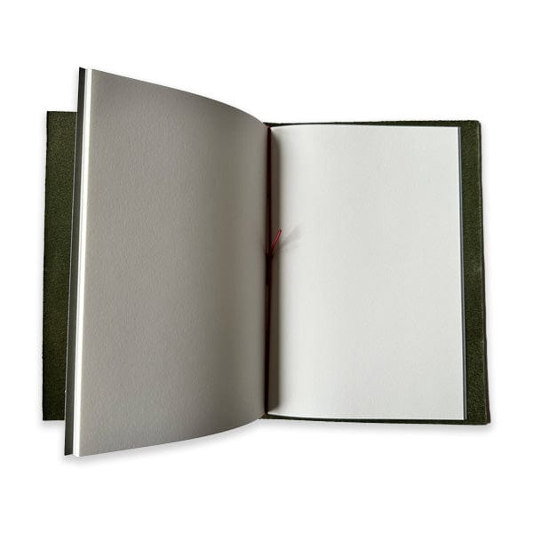 Paper Republic Notebook - Blank Paper Republic - Grand Voyageur - XL Leather Journal - Olive Green - Item #gvxl06_01