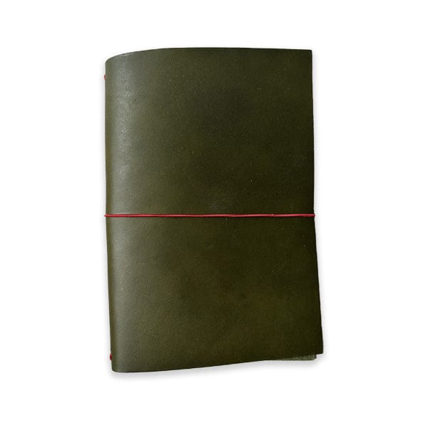 Paper Republic Notebook - Blank Paper Republic - Grand Voyageur - XL Leather Journal - Olive Green - Item #gvxl06_01