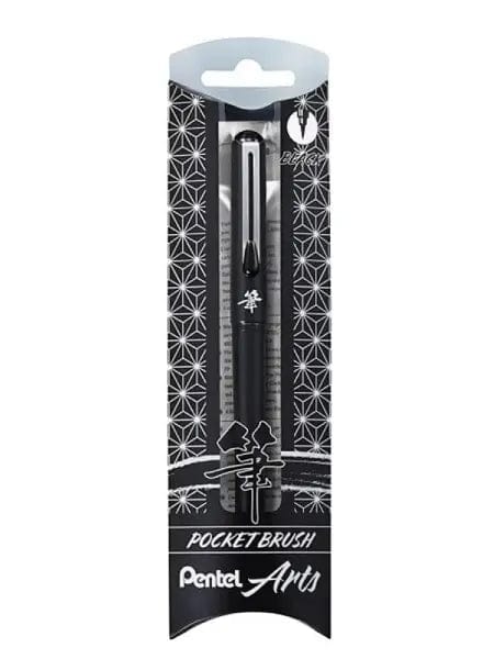 Pentel Pocket Brush Pen XGFKP-A Black Ink Brush tip Medium