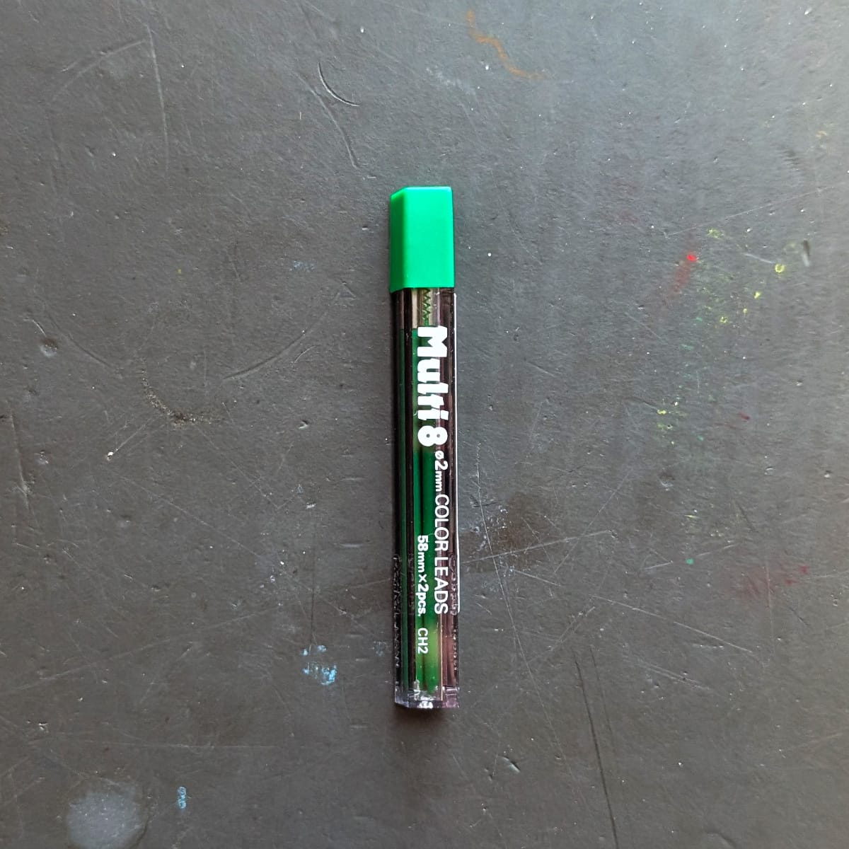 Pentel Lead Refill Green Pentel - Art Multi 8 - Lead refill for 8 Colour Mechanical Pencil