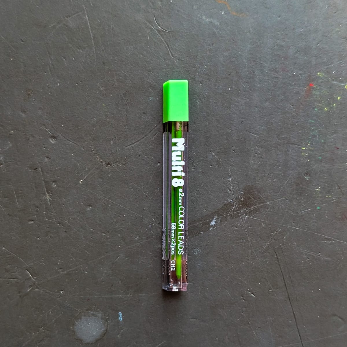 Pentel Lead Refill Light Green Pentel - Art Multi 8 - Lead refill for 8 Colour Mechanical Pencil