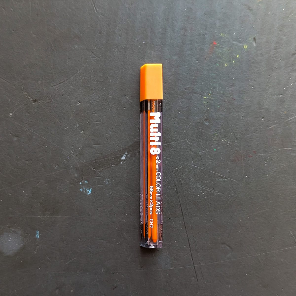 Pentel Lead Refill Orange Pentel - Art Multi 8 - Lead refill for 8 Colour Mechanical Pencil