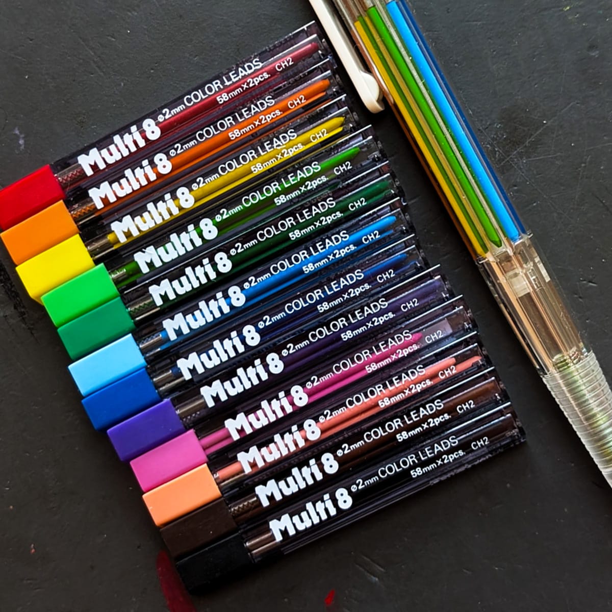 Pentel Lead Refill Pentel - Art Multi 8 - Lead refill for 8 Colour Mechanical Pencil