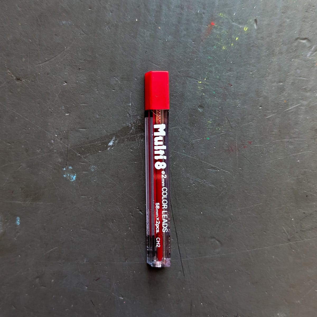 Pentel Lead Refill Red Pentel - Art Multi 8 - Lead refill for 8 Colour Mechanical Pencil