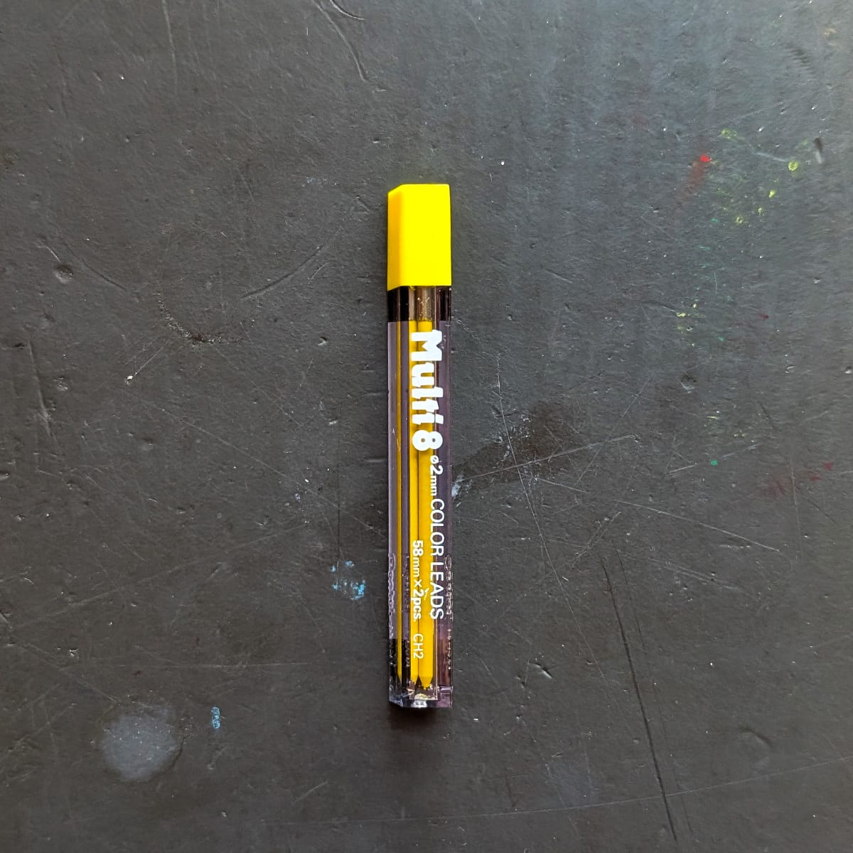 Pentel Lead Refill Yellow Pentel - Art Multi 8 - Lead refill for 8 Colour Mechanical Pencil