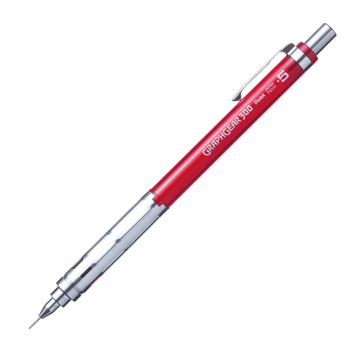 Pentel Mechanical Pencil 0.5mm / Red Pentel - GraphGear 300 - Mechanical Pencils