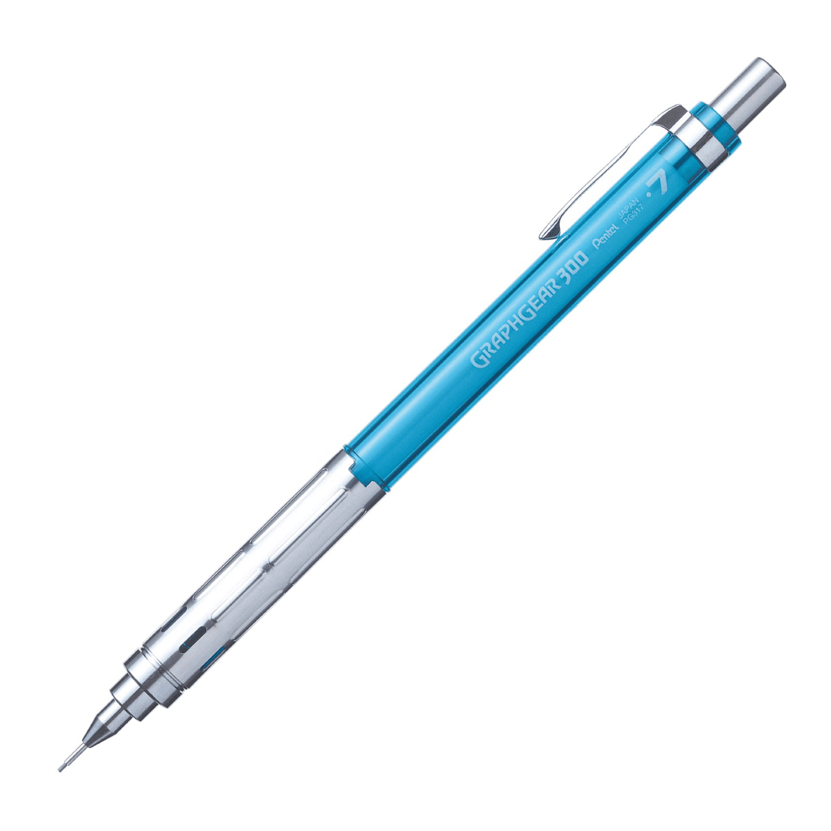 Pentel Mechanical Pencil 0.7mm / Sky Blue Pentel - GraphGear 300 - Mechanical Pencils