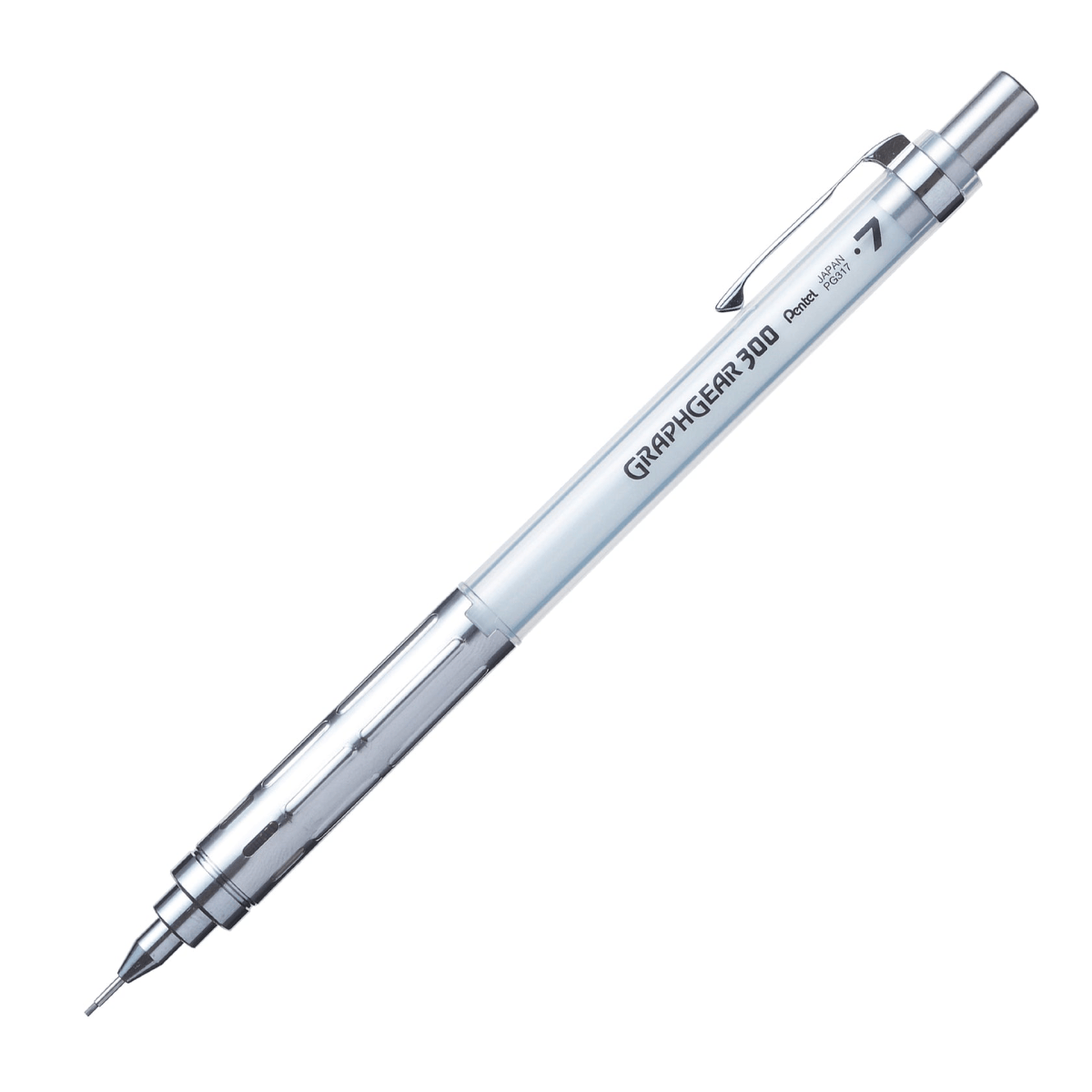 Pentel Mechanical Pencil 0.7mm / White Pentel - GraphGear 300 - Mechanical Pencils