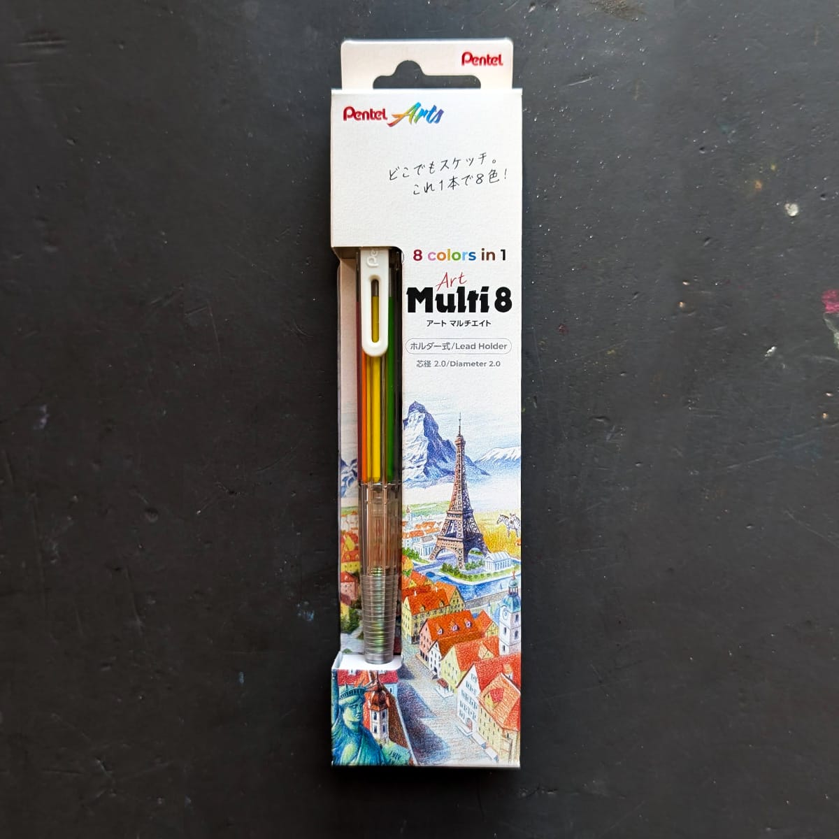 Pentel Mechanical Pencil Pentel - Art Multi 8 - 8 Colour Lead Holder