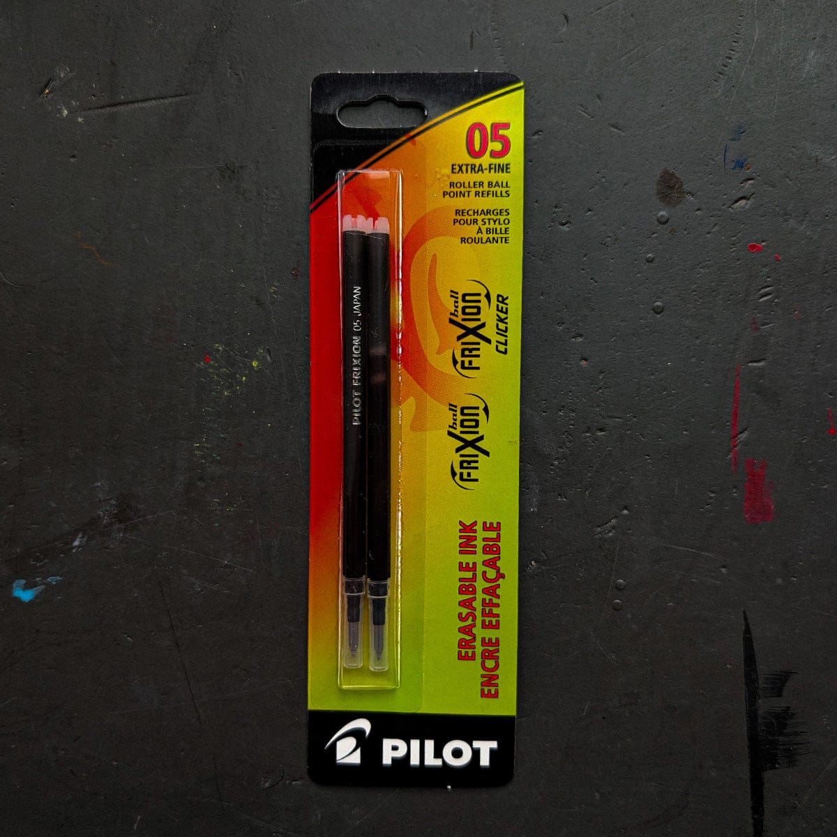 Pilot Ballpoint Pen Black Pilot - Frixion - Erasable Pen Refills - 0.5mm Point - 2 Pack