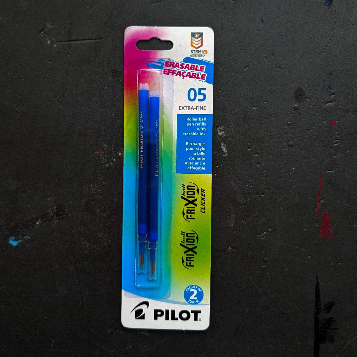 Pilot Ballpoint Pen Blue Pilot - Frixion - Erasable Pen Refills - 0.5mm Point - 2 Pack