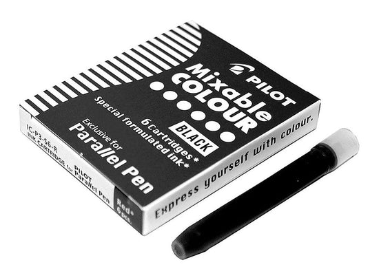 Pilot Ink Cartridge Pilot - Mixable Colour Ink - 6 Black Cartridges - Item #IC-P3-S6-B